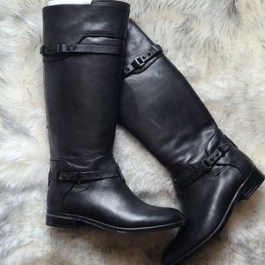 BCBG Max Azria Leather Riding Boots